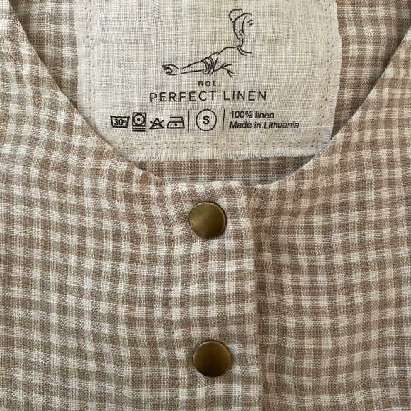 notPERFECTLINEN Maxi MAMA-2 short sleeve linen dress (NEW, UNWORN) - Picture 4 of 5